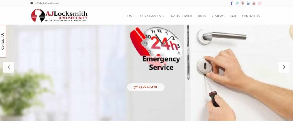 AJ Locksmith's Homepage