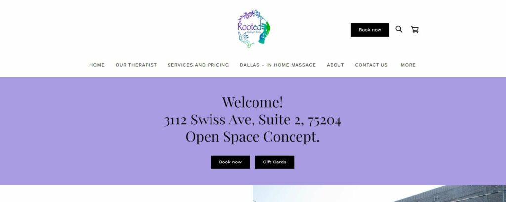 Rooted Massage and Body's Homepage