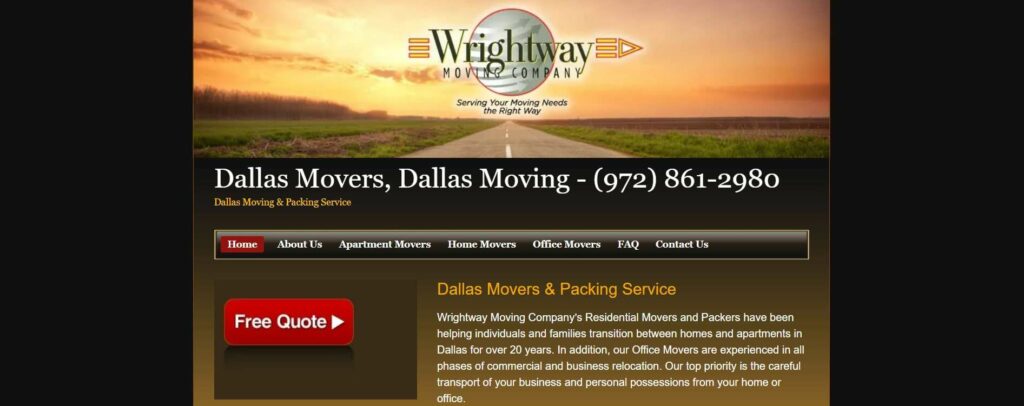 Wrightway Moving Company LLC's Homepage