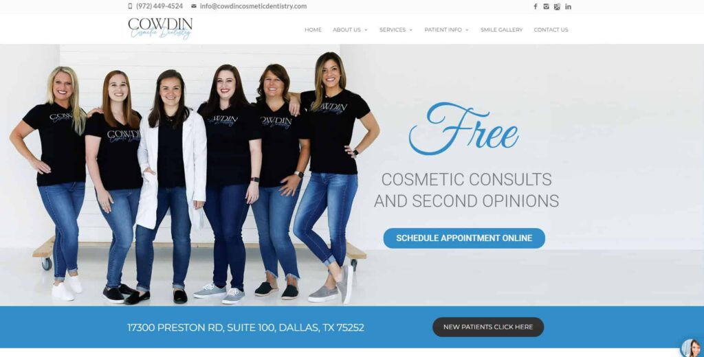Cowdin Cosmetic Dentistry Homepage