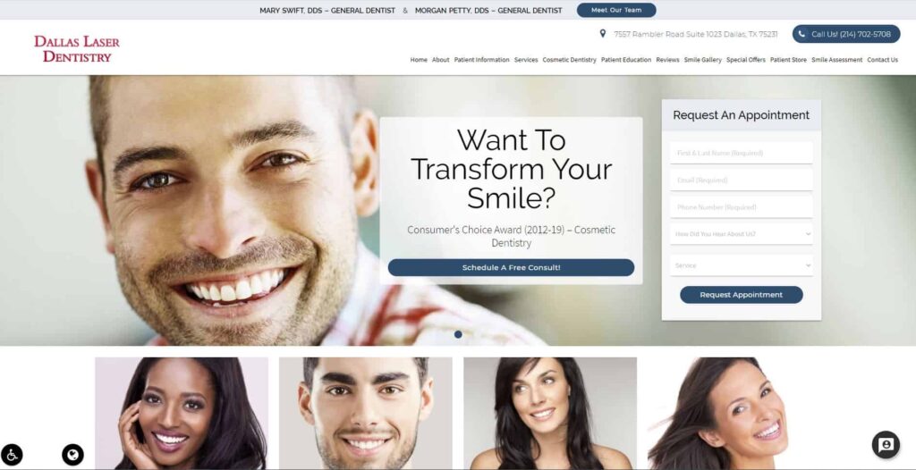 Dallas Laser Dentistry Homeage