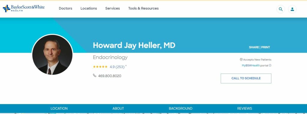 Dr. Howard J. Heller, MD Baylor Scott & White Health's Homepage