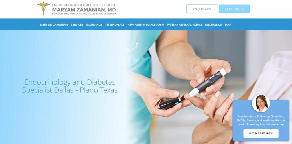 Dr. Maryam Zamanian, MD Endocrinology & Diabetes Specialist Dallas' Homepage