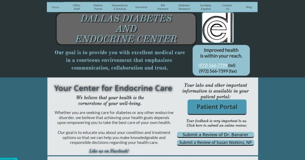 Dr. Salomon Banarer Dallas Diabetes & Endocrine Center's Homepage