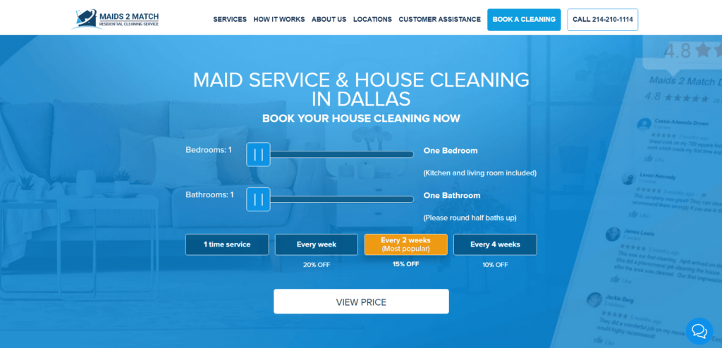 Maids 2 Match Homepage