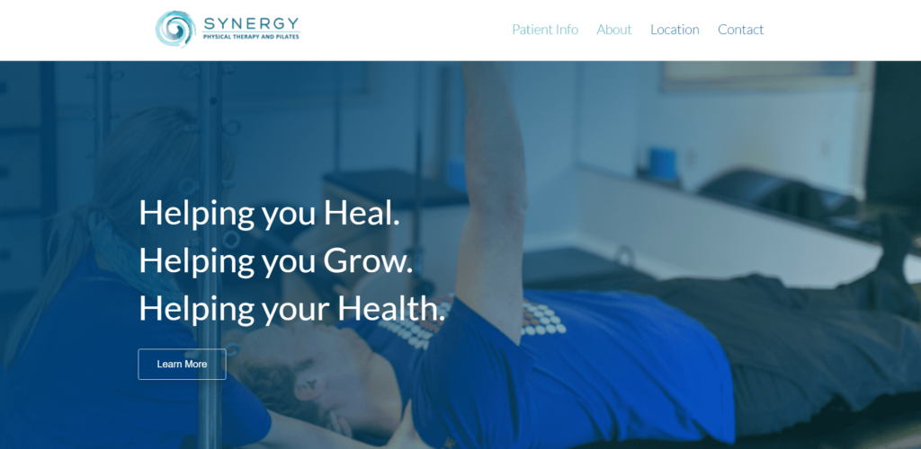 Synergy Physical Therapy and Pilates Homepage