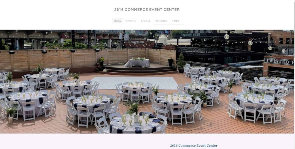 2616 Commerce Event Center Homepage