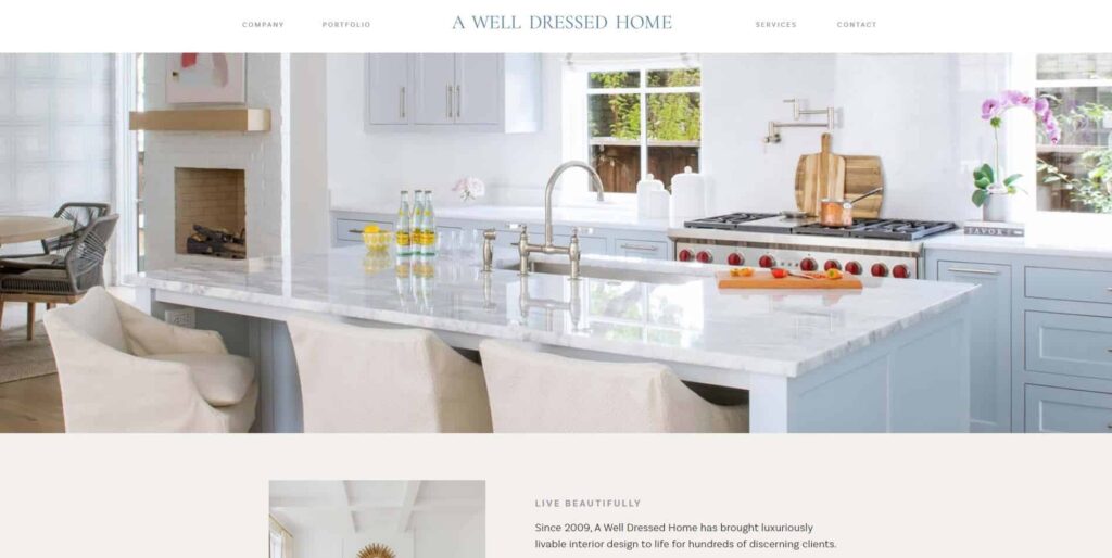 A Well Dressed Home Homepage