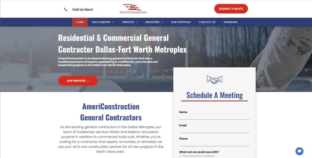 AmeriConstruction Homepage