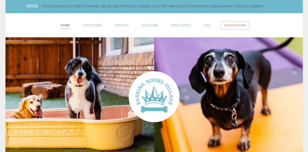 Barking Hound Village Homepage