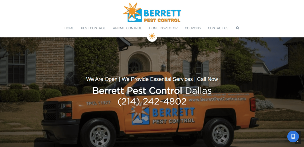 Berrett Pest Control Homepage