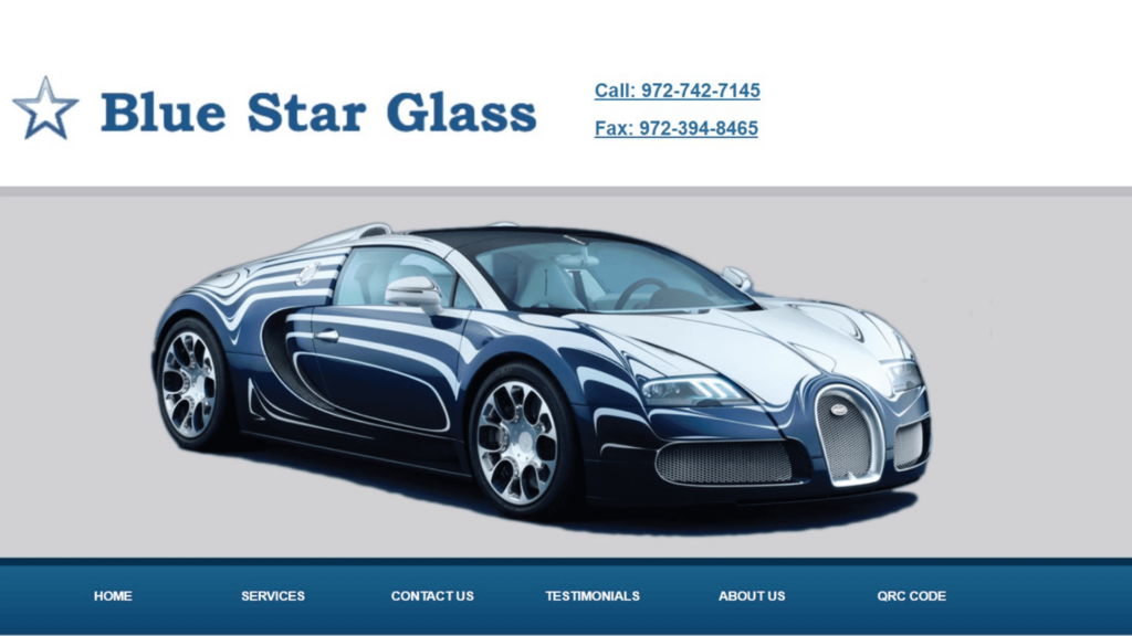 Blue Star Glass Homepage