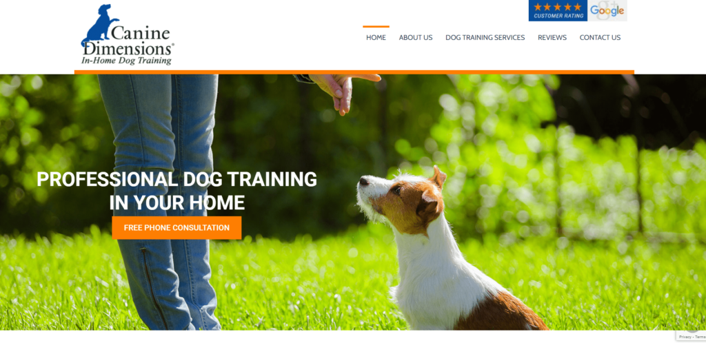 Canine Dimensions In-Home Dog Training Homepage