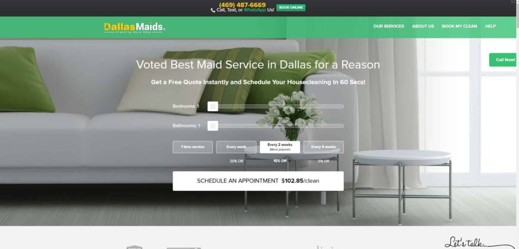 Dallas Maids Homepage