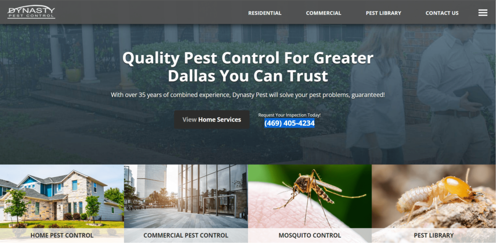 Dynasty Pest Control Homepage