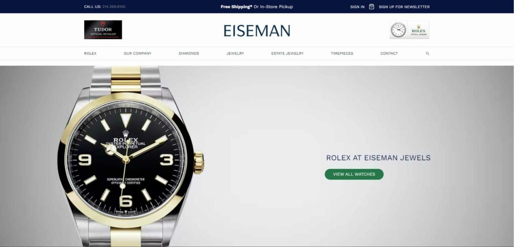 Eiseman Jewels (NorthPark Center) Homepage