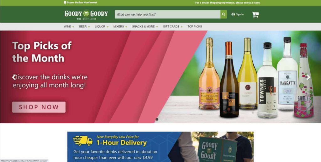 Goody Goody Liquor (Oak Lawn) Homepage