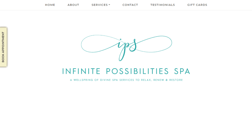 Infinite Possibilities Spa Homepage