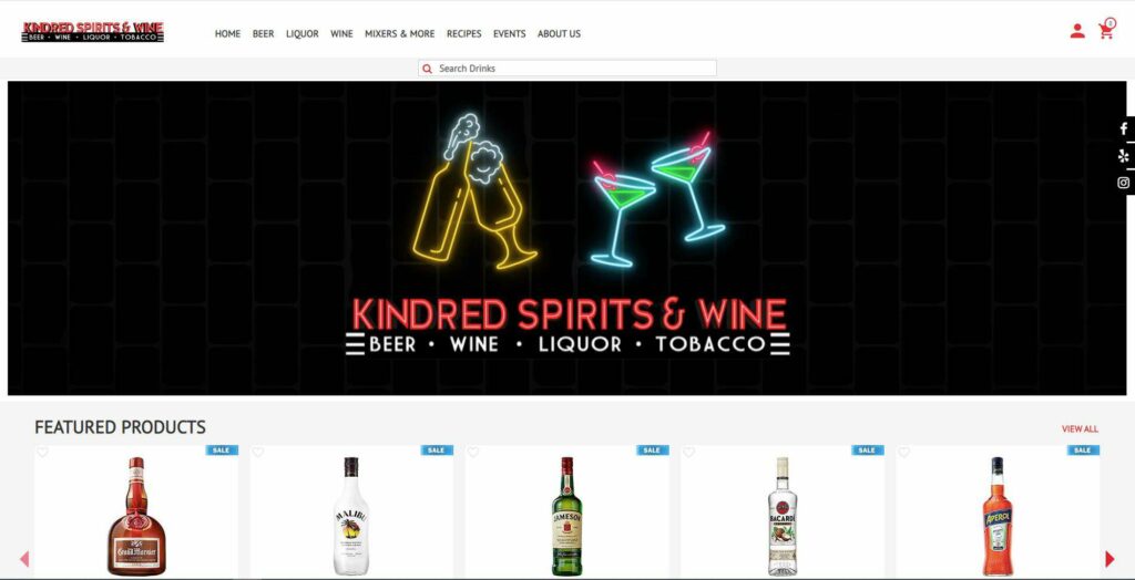 Kindred Spirits and Wine (Inwood) Homepage