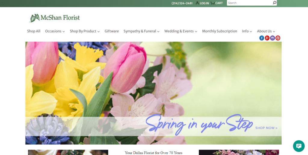 McShan Florist Homepage