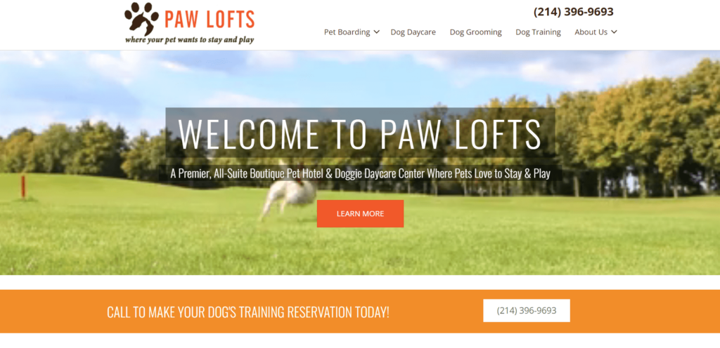 Paw Lofts Homepage