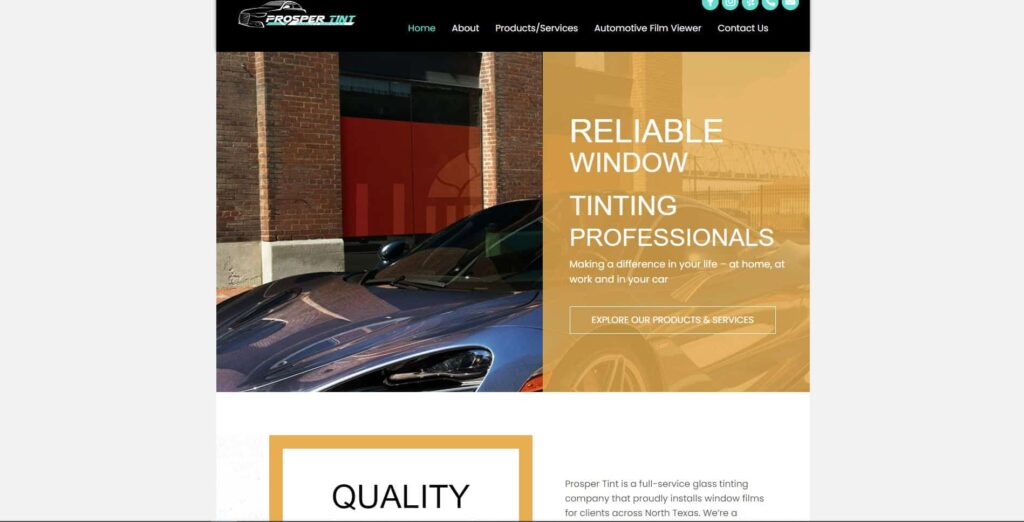 Prosper Tint Homepage