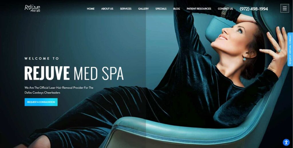 Rejuve Med Spa Homepage