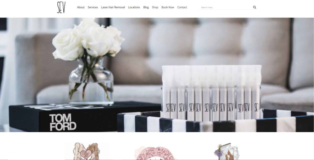 SEV Laser Homepage