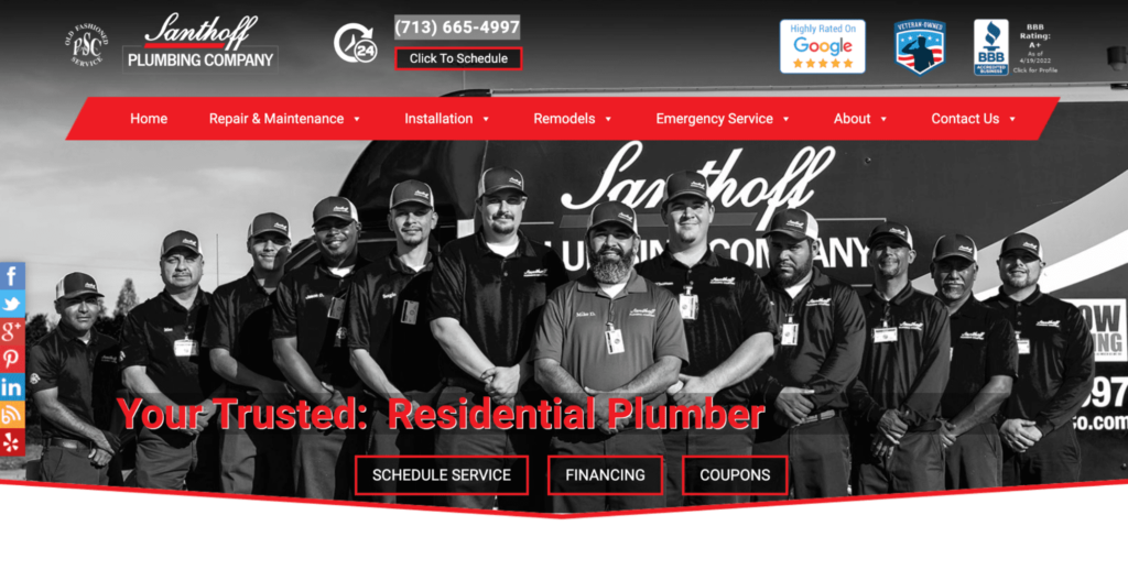 Santhoff Plumbing Company Inc. Homepage