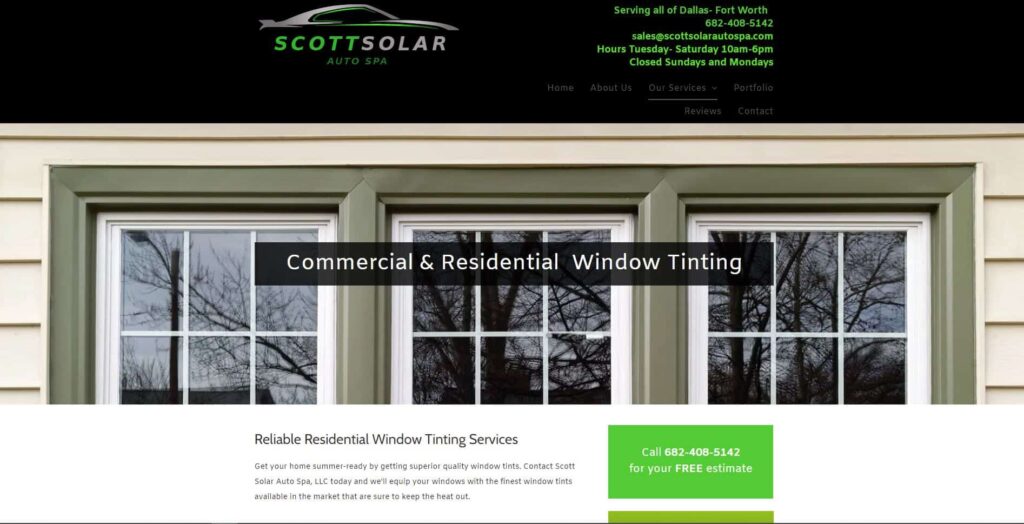 Scott Solar Auto Spa Homepage