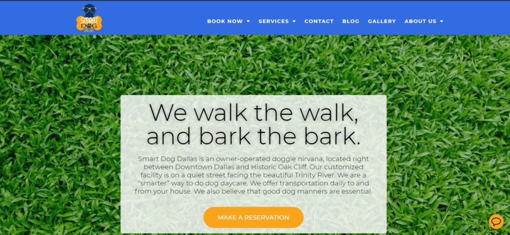 Smart Dog Dallas Homepage