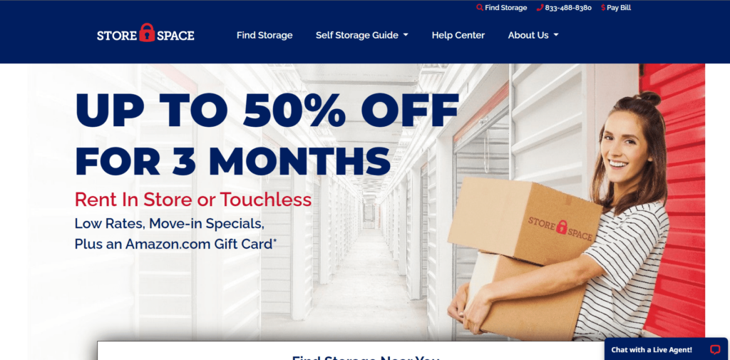 Store Space Self Storage Homepage