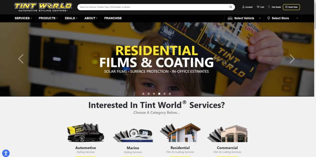Tint World (Maple Avenue) Homepage