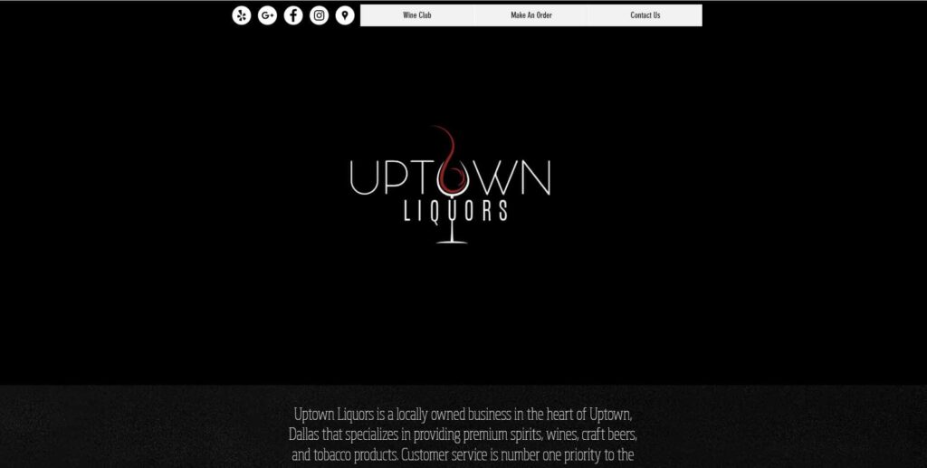 Uptown Liquors Homepage