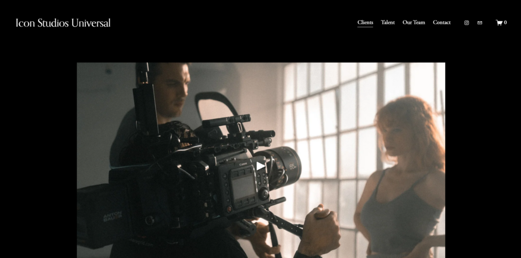 Icon Studios Universal homepage