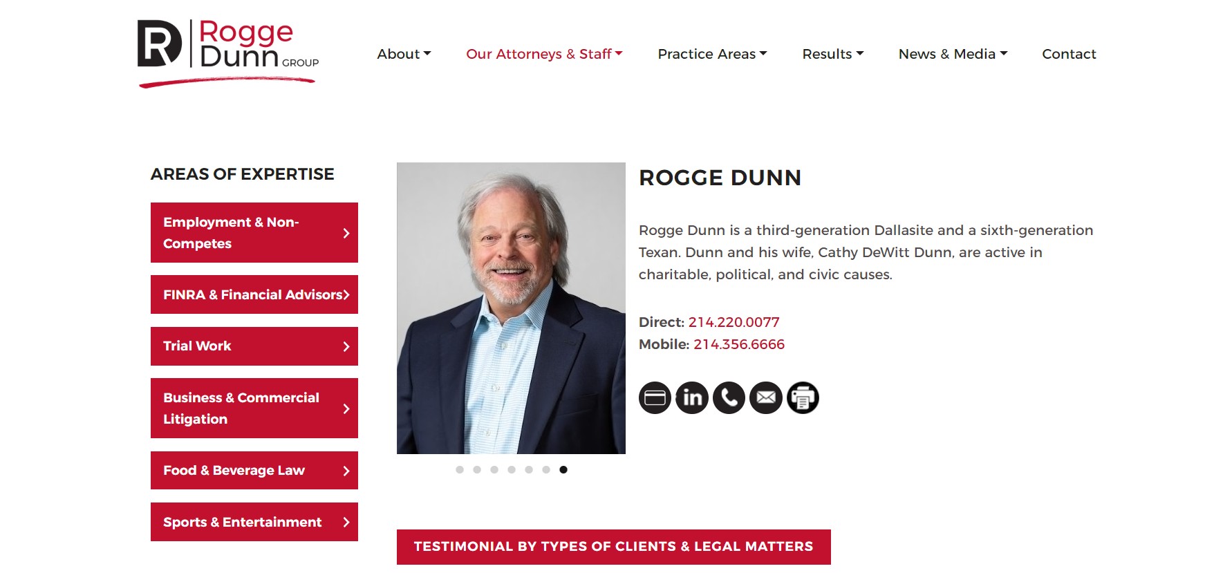 rogge dunn homepage