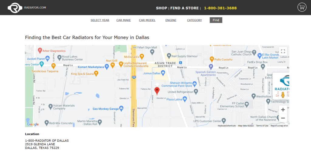 1-800 Radiator & AC-Dallas Homepage