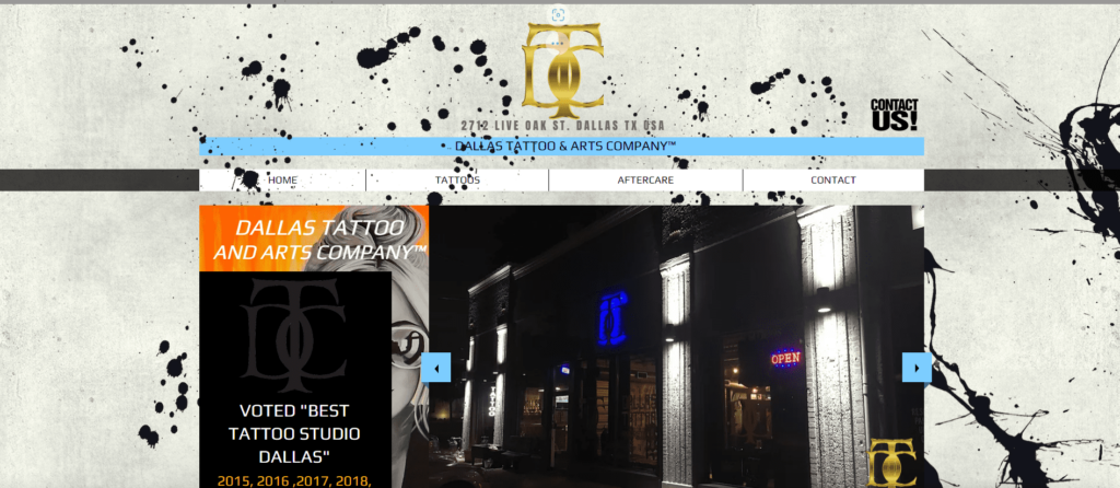 Dallas Tattoo & Arts Company Homepage
