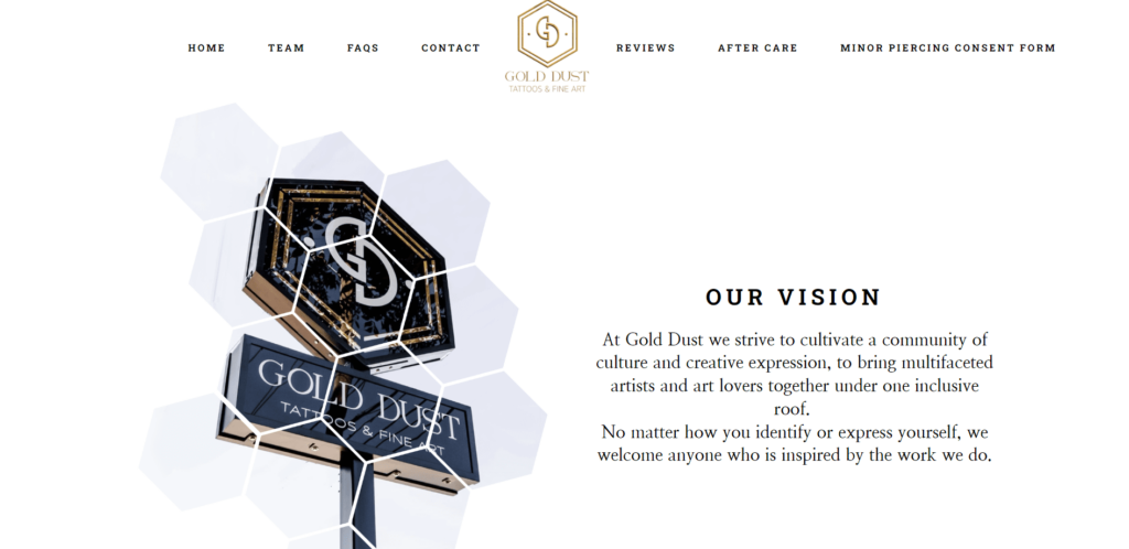Gold Dust Tattoos & Fine Art Homepage