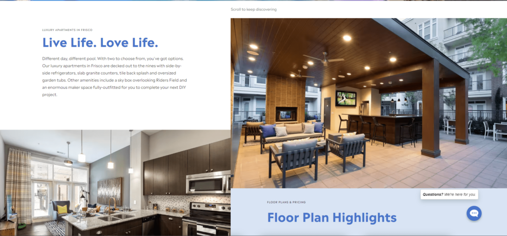 AMLI Frisco Crossing Homepage