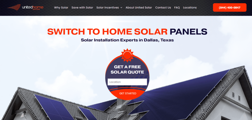 United Home Solutions Homepage
