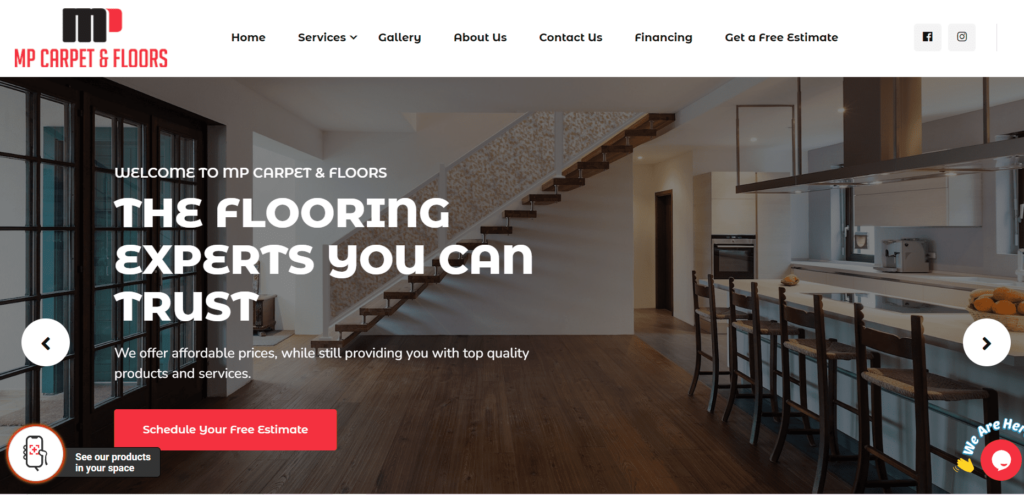 MP Carpet and Floors Homepage
