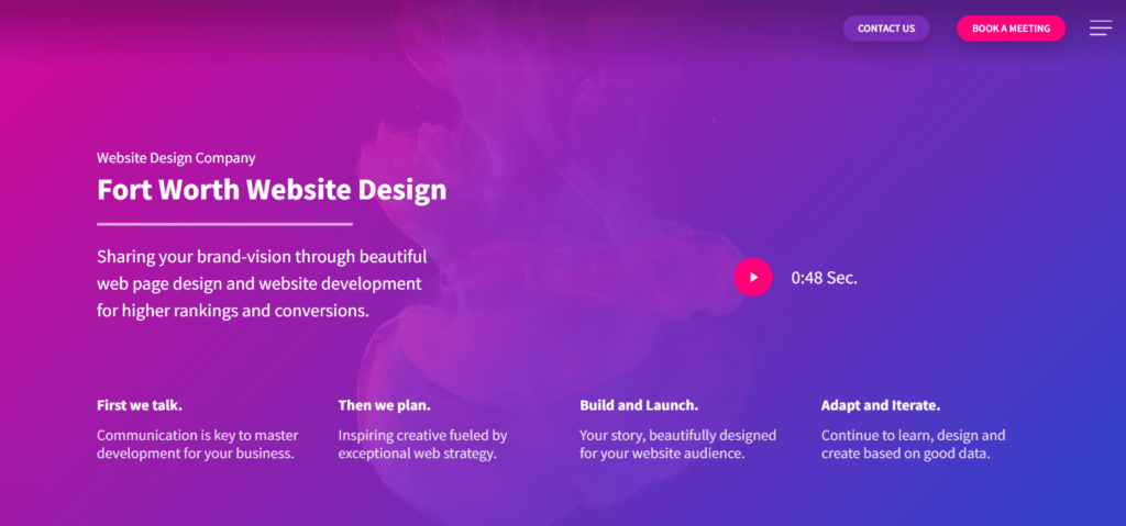 Lift Website Design Homepage