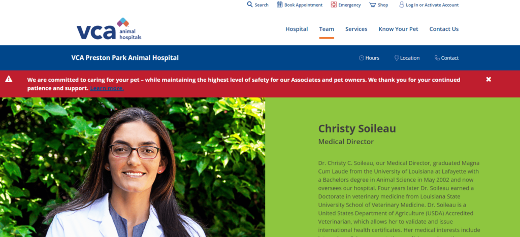 VCA Preston Park Animal Hospital Homepage