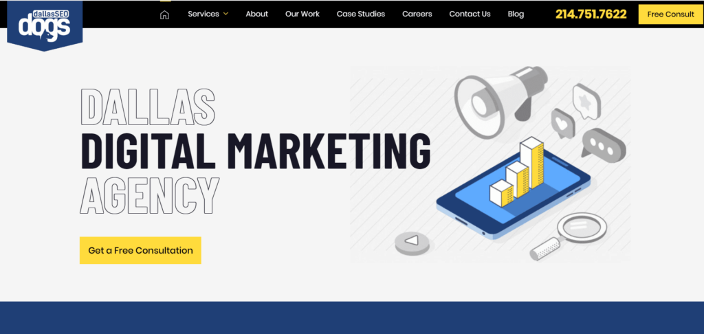Dallas SEO Dogs Homepage