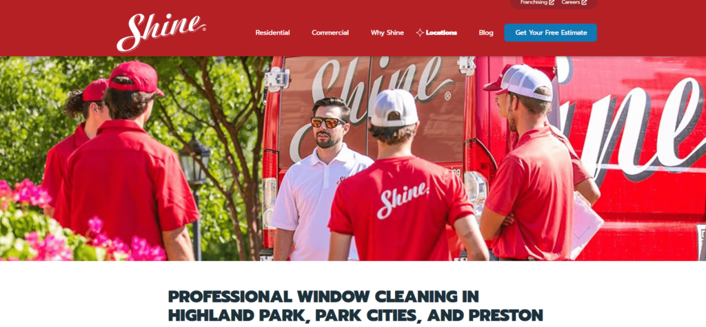 Shine of Dallas Homepage