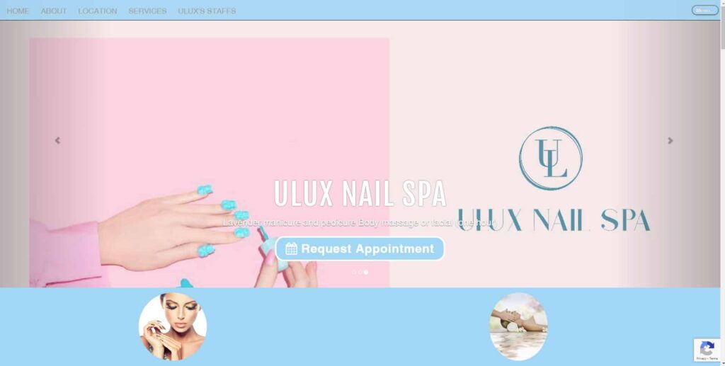 Ulux Nail Spa Homepage