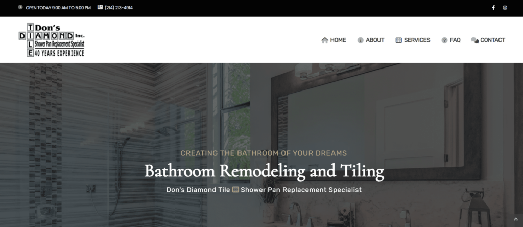 Don’s Diamond Tile Inc. Homepage