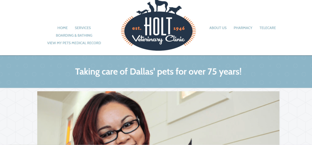Holt Veterinary Clinic Homepage