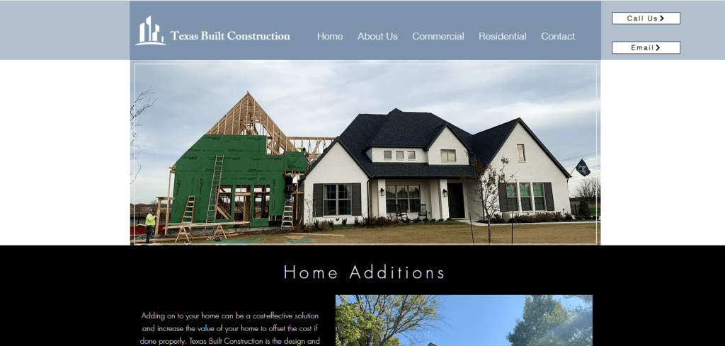 Texas Built Construction Homepage